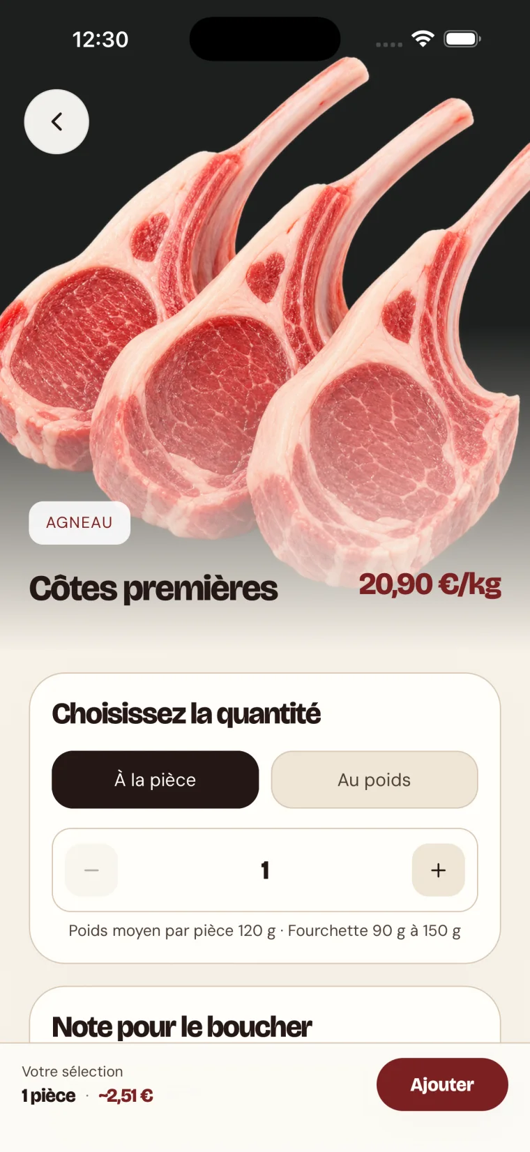 Composez votre commande